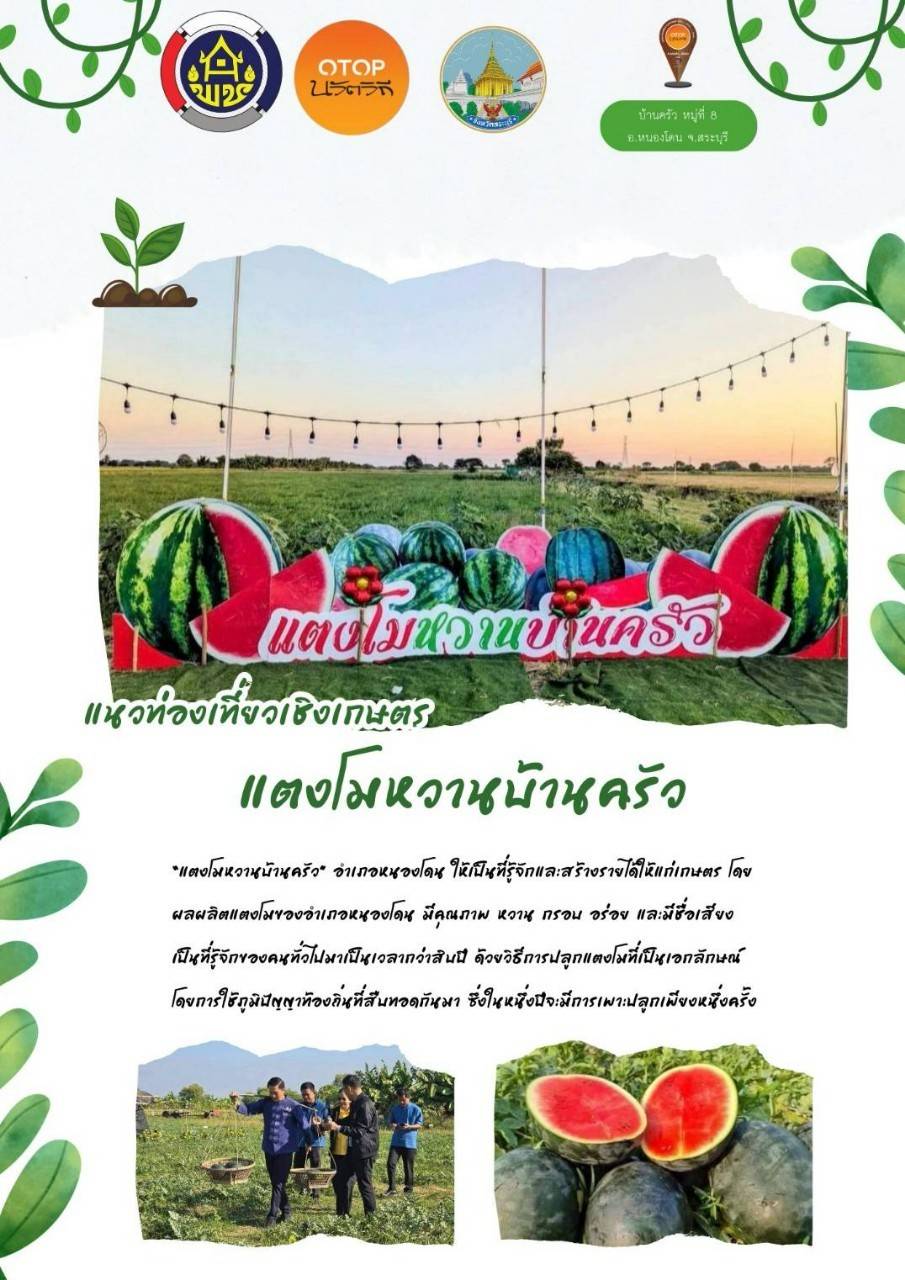 "แตงโมหวานบ้านครัว"